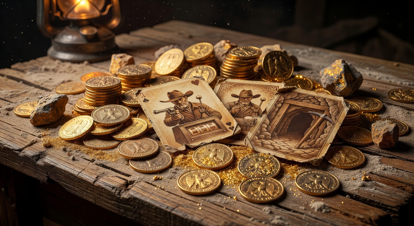 Gold coins and dust