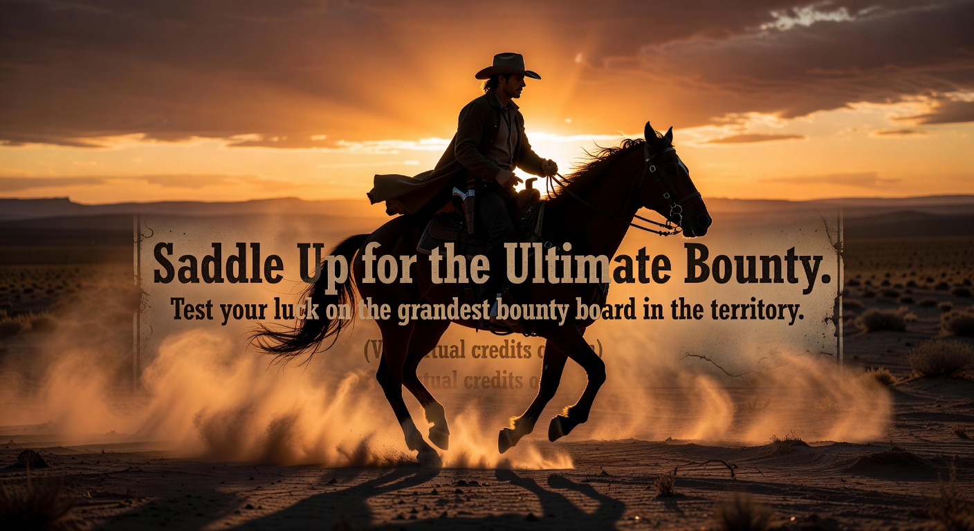 Silhouette of a cowboy riding a horse during a dusty sunset